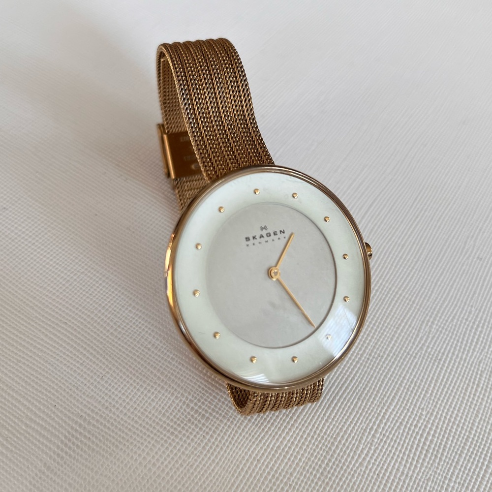 Gold Skagen Watch